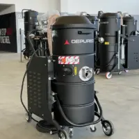 Front showroom view of the Depureco TB UP 3 mobile three-phase industrial vacuum.