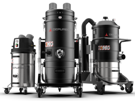 Depureco explosion proof industrial vacuums for combustible dust, hazardous dust and classified-area cleaning.