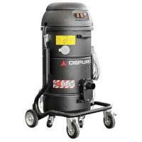 Depureco XM20 JC compact industrial vacuum with JetClean filter cleaning and mobile four-wheel frame.