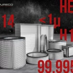 HEPA filters in industrial vacuum cleaners for fine and hazardous dust