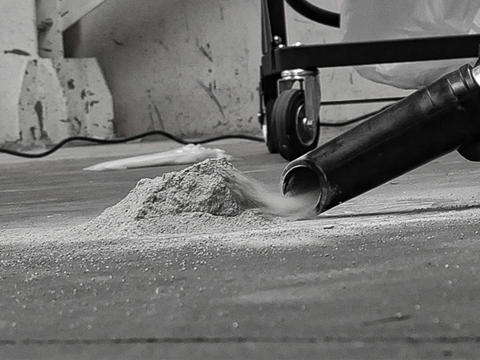 Fine construction dust