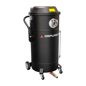 WD AIR compressed air industrial vacuum for liquids with 34 gallon tank for debris and light sludge recovery