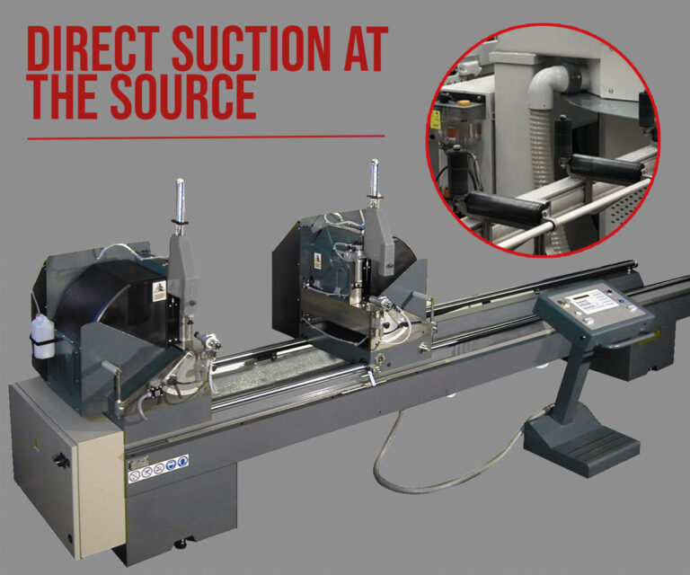 Direct vacuum suction at the cutting source diagram