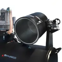 Close-up of the RAM OIL 500 T tilting separator hopper and metal basket for separating machining chips and swarf.