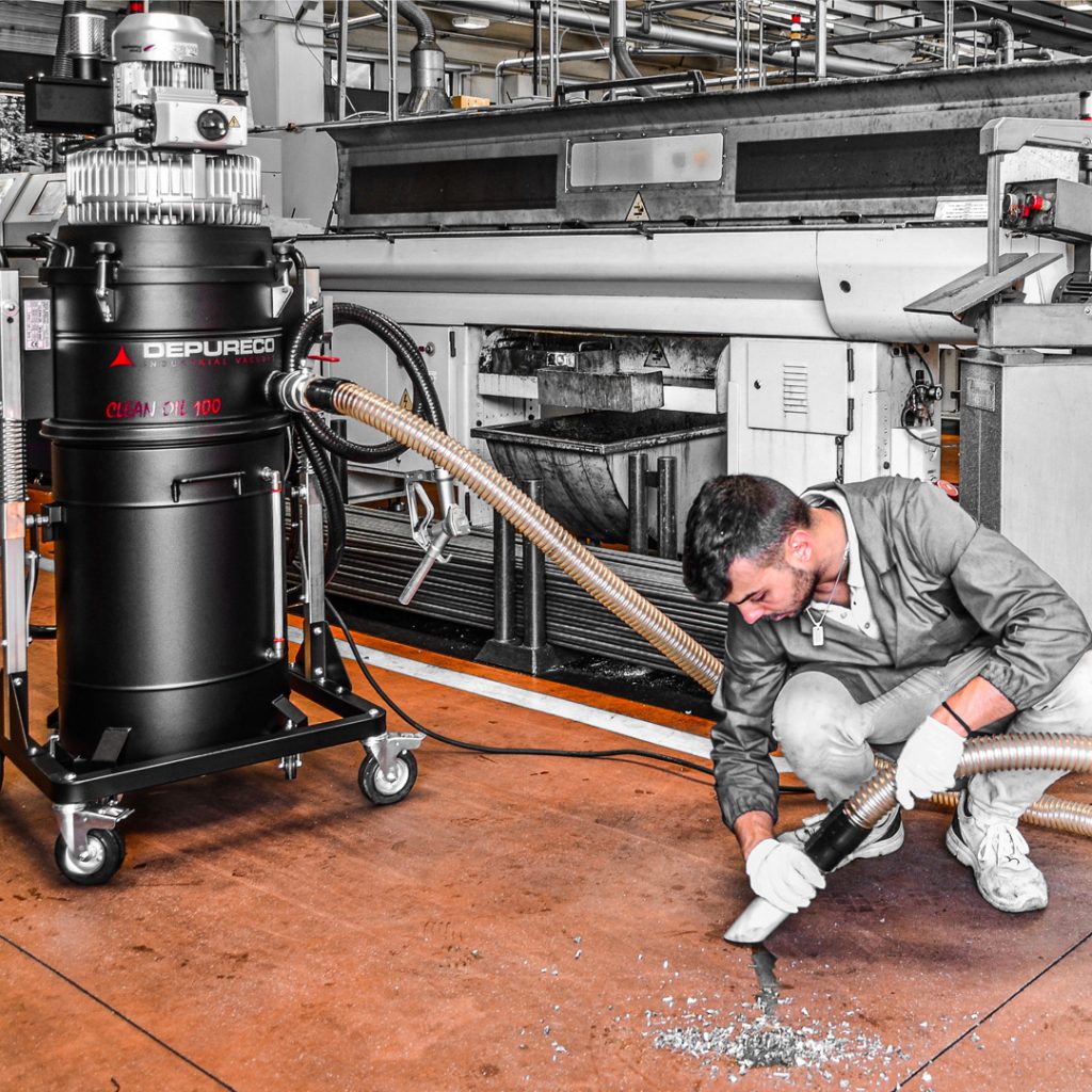 Metal Chip Vacuums for Machine Shops | Depureco USA