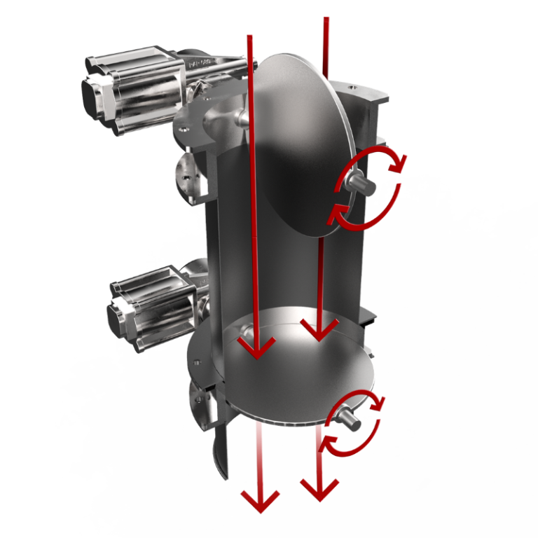 Double flap valve