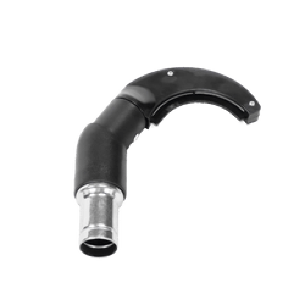 Pipe Cleaning Brush — Clean Around Tubes & Conduits | Depureco Curved pipe-cleaning brush vacuum attachment with semi-circular body and hose connection.
