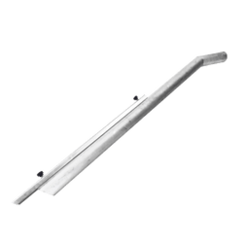 Probe Pipe with Air Fluidization — Powder Unloading Nozzle | Depureco Stainless probe pipe vacuum nozzle with angled tip and air-fluidization ports/valves along the tube.