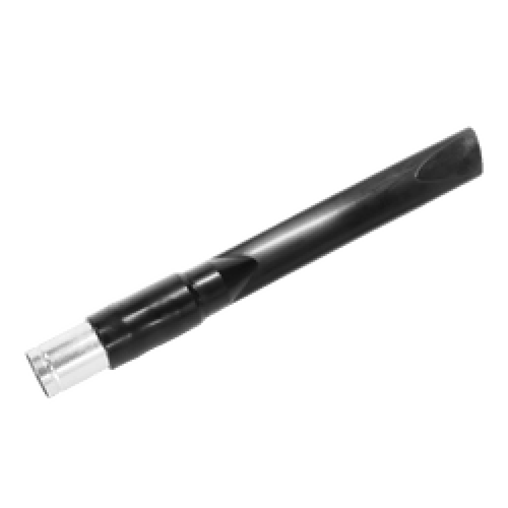 Antistatic Rubber Flat Pipe with Connection — Narrow, Non-Marring Pickup | Depureco Antistatic rubber flat-pipe vacuum nozzle with hose connection; slim, flexible mouth for tight crevices.